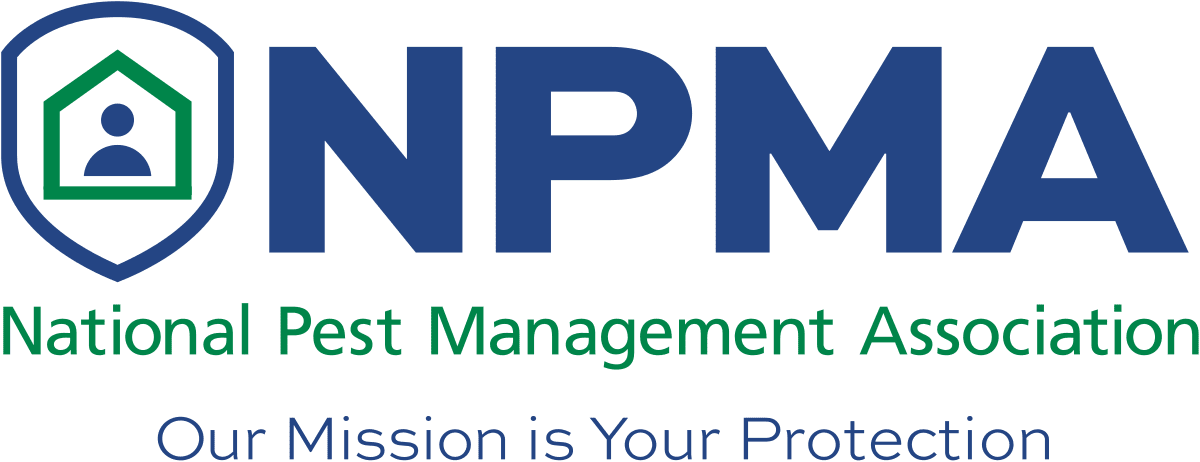 A green background with the words npmn in blue.